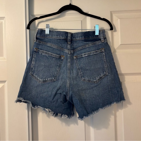 Abercrombie & Fitch “The Dad Short” High-Rise Blue Jean Shorts - Picture 2 of 3